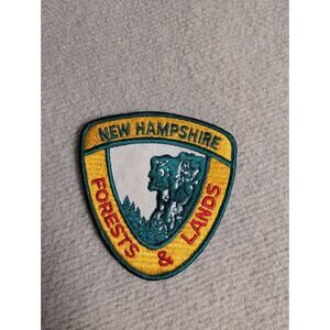 Vintage New Hampshire Forests & Lands Patch Old Man of the Mountain NH State